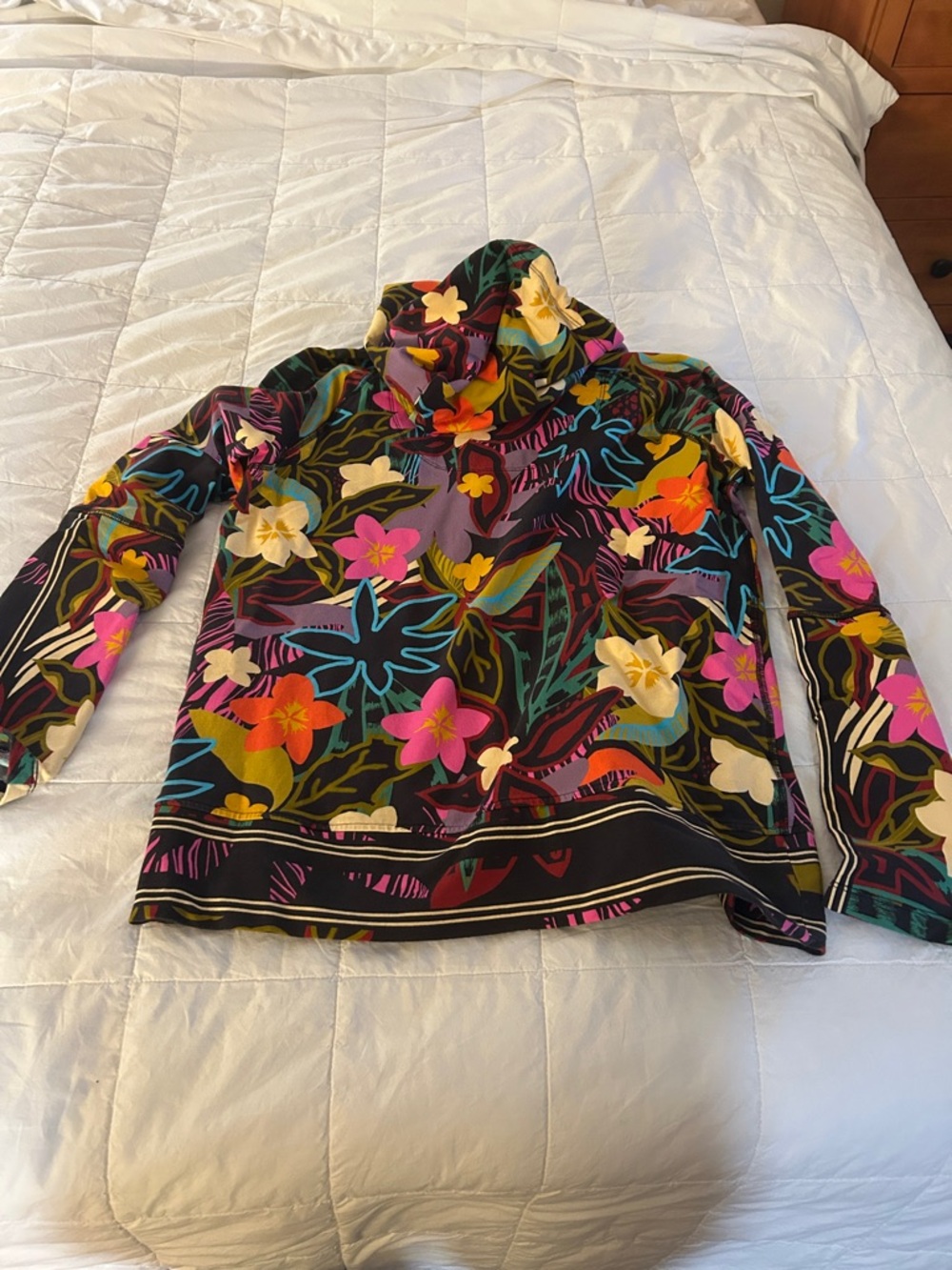 Johnny Was Floral Hoodie - Picture 3 of 5
